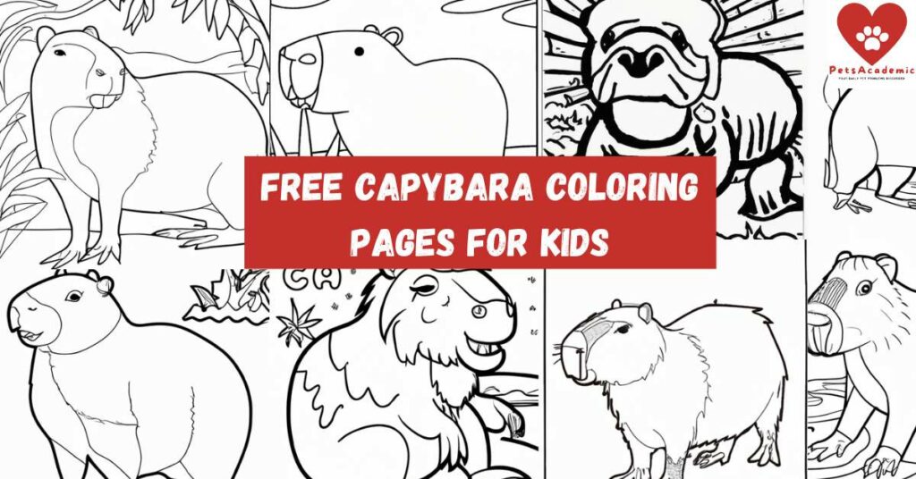 Capybara Coloring Pages